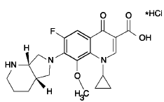 Moxifloxacin HCl  Formula C21H24FN3O4  
