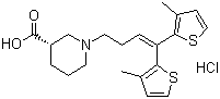 Tiagabine Hcl Molecular Formula C20H25NO2S2.HCl