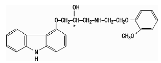  Carvedilol Molecular Formula C24H26N2O4 / C24H26N2O4