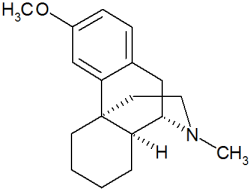 Dextromethorphan  formula C18H25NO
